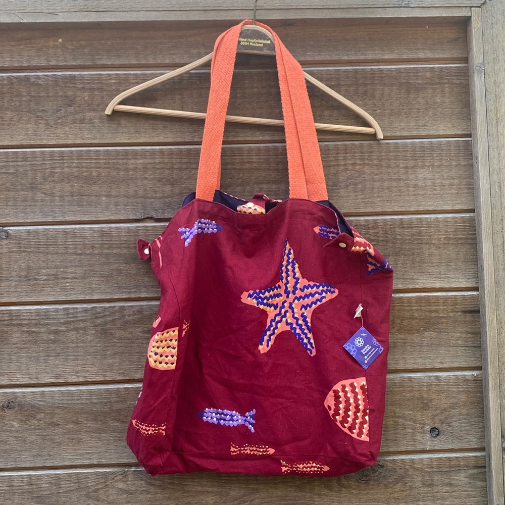 Farm Rio custom-made fabric tote bag